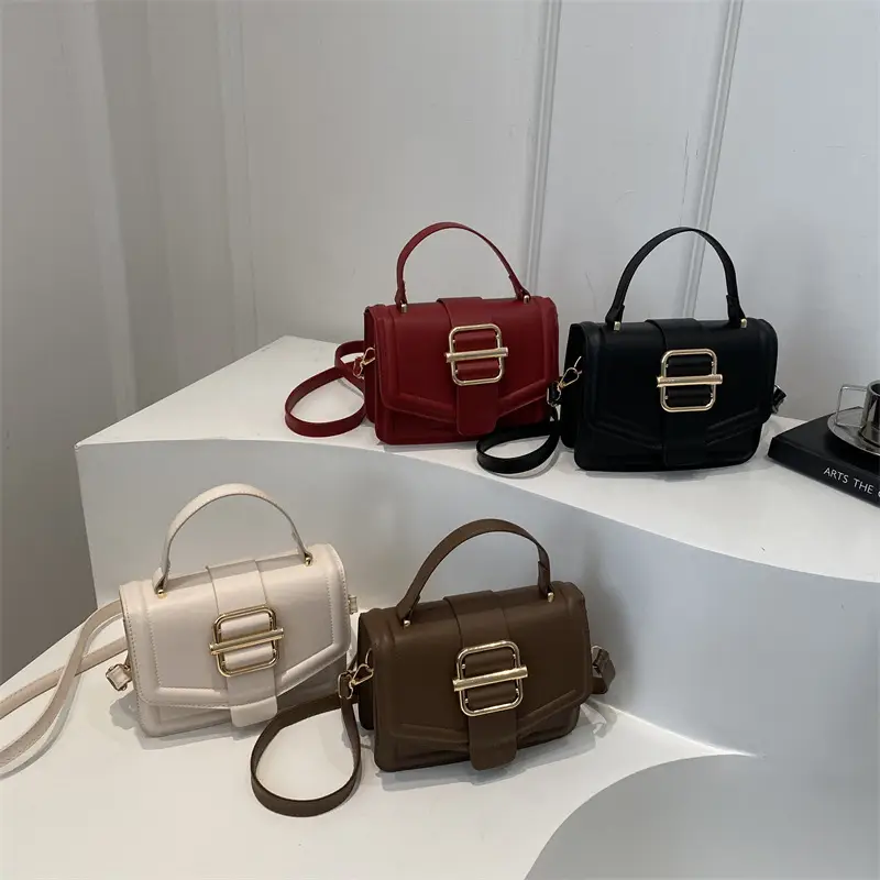 Red Magnetic Buckle Shoulder Bag for Women 2025 - Image 8