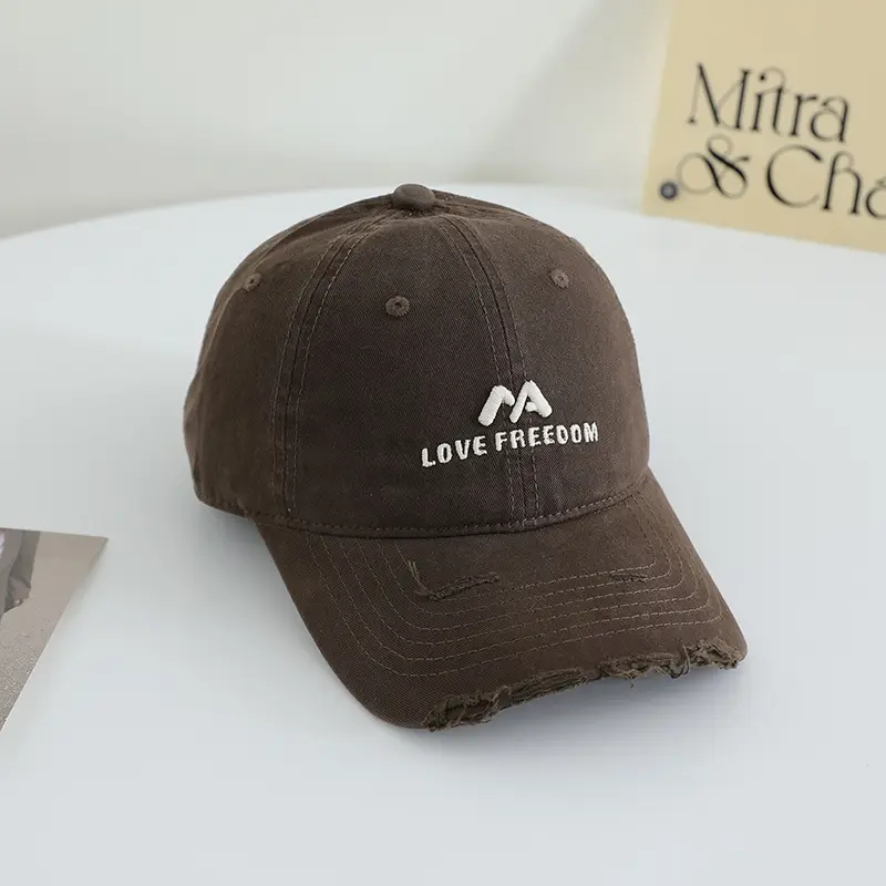 Pink Embroidered Baseball Cap Unisex Korean Style - Image 4