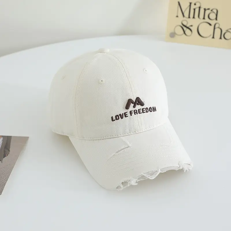Pink Embroidered Baseball Cap Unisex Korean Style - Image 8