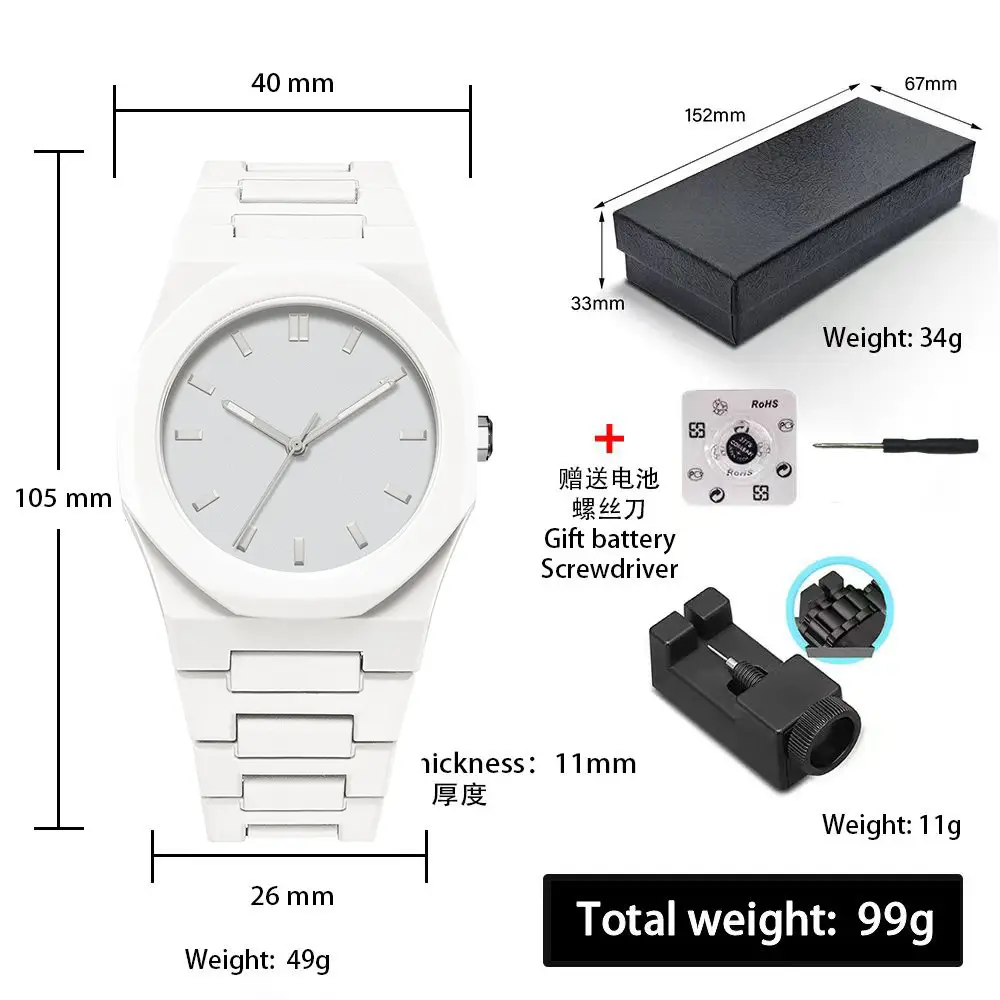 Russian Middle Eastern Cross-Border Plastic Men's Waterproof Sports Watch Arabic Men's Quartz Watch Wholesale