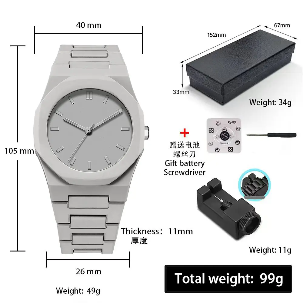 Russian Middle Eastern Cross-Border Plastic Men's Waterproof Sports Watch Arabic Men's Quartz Watch Wholesale