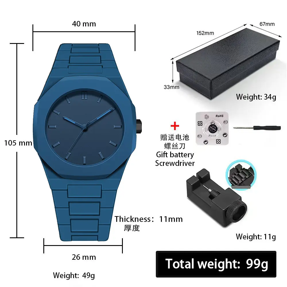 Russian Middle Eastern Cross-Border Plastic Men's Waterproof Sports Watch Arabic Men's Quartz Watch Wholesale