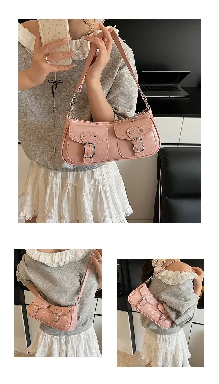 Black Pleated Underarm Bag for Women 2025 — feature 10