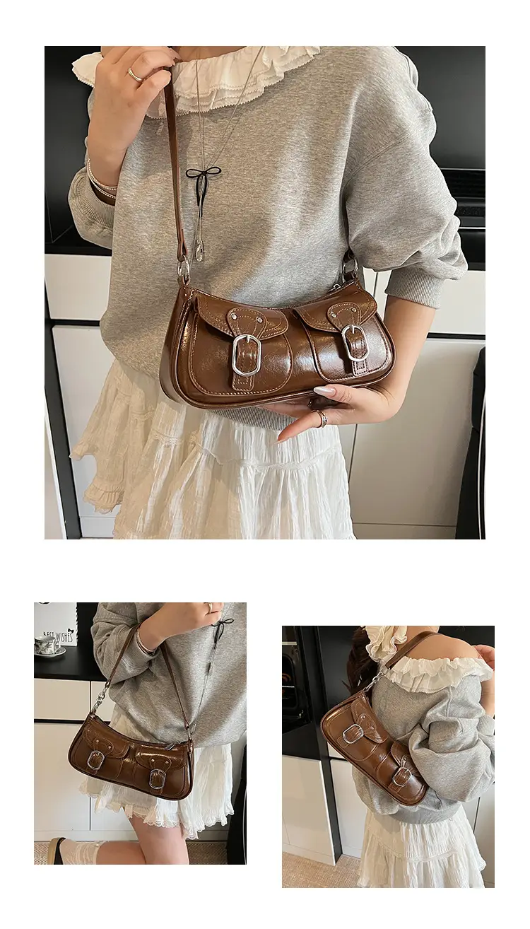 Black Pleated Underarm Bag for Women 2025 — feature 11