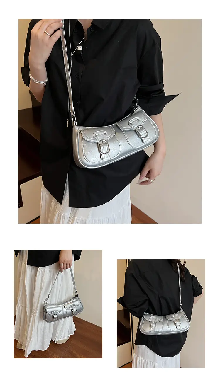 Black Pleated Underarm Bag for Women 2025 — feature 14
