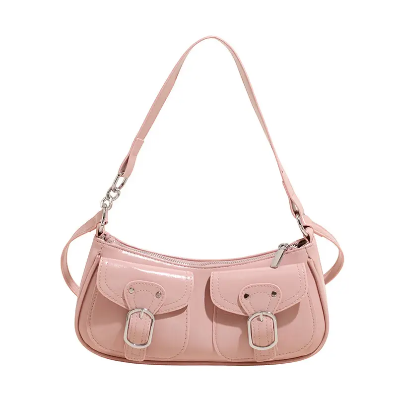 Black Pleated Underarm Bag for Women 2025 - Image 4