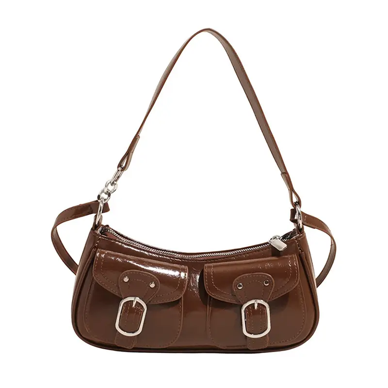 Black Pleated Underarm Bag for Women 2025 - Image 5
