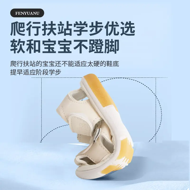Summer Baby Toddler Shoes for Women, Breathable Baby Sandals, Non-Slip Soft Sole Screaming Shoes, 0 to 1 Year Old Infant Shoes for Men - Image 6