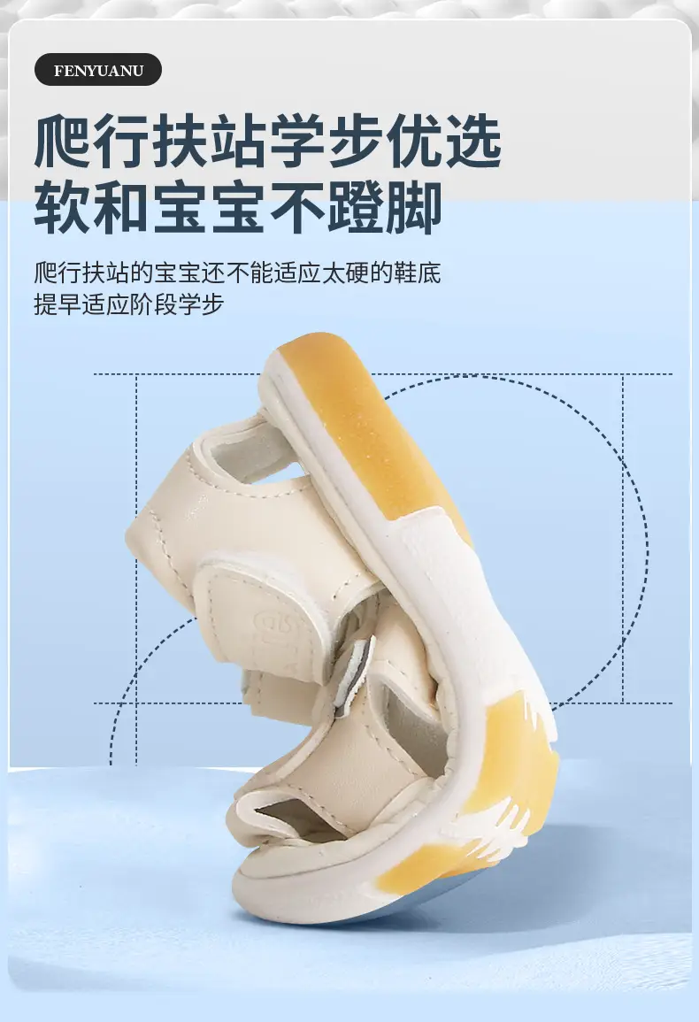 Summer Baby Toddler Shoes for Women, Breathable Baby Sandals, Non-Slip Soft Sole Screaming Shoes, 0 to 1 Year Old Infant Shoes for Men — feature 17