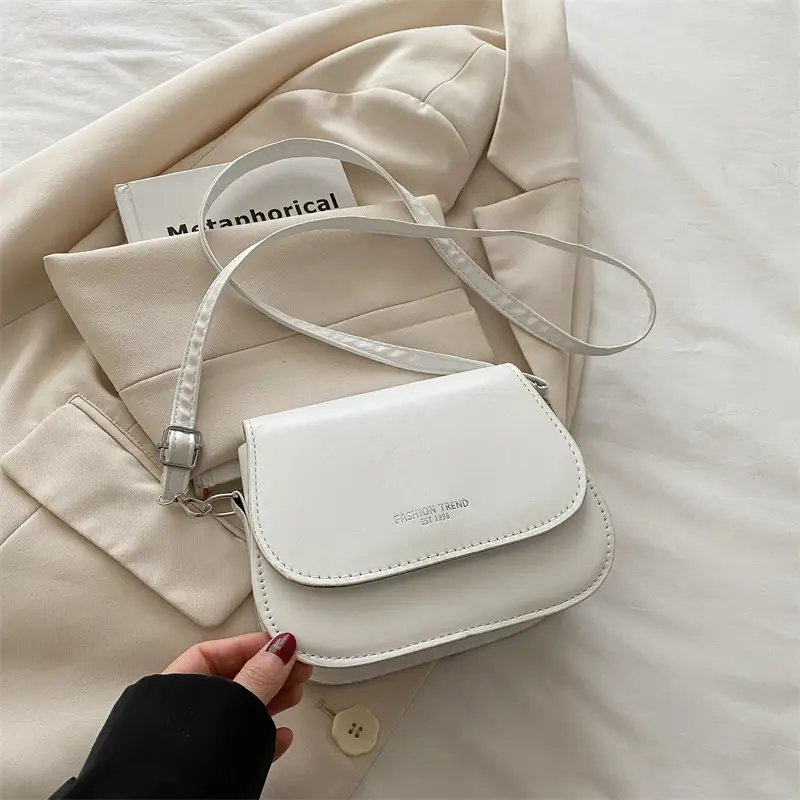 White Square Shoulder Bag for Women 2025 Summer