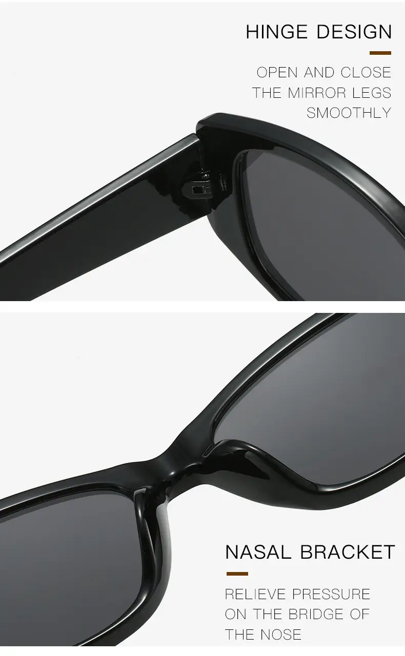Korean Version Dopamine Blue Square Sunglasses for Women — feature 13