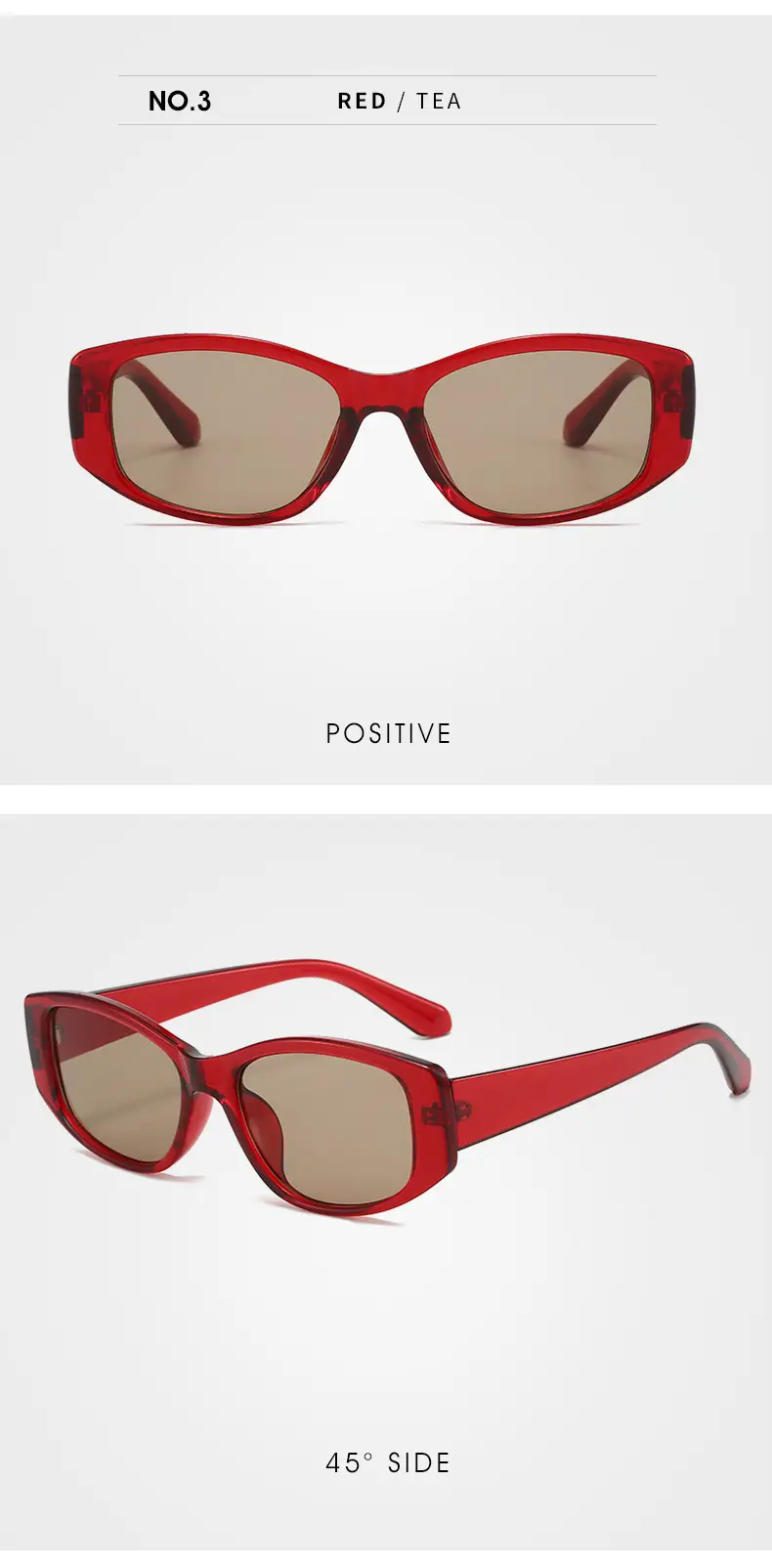 Korean Version Dopamine Blue Square Sunglasses for Women — feature 17