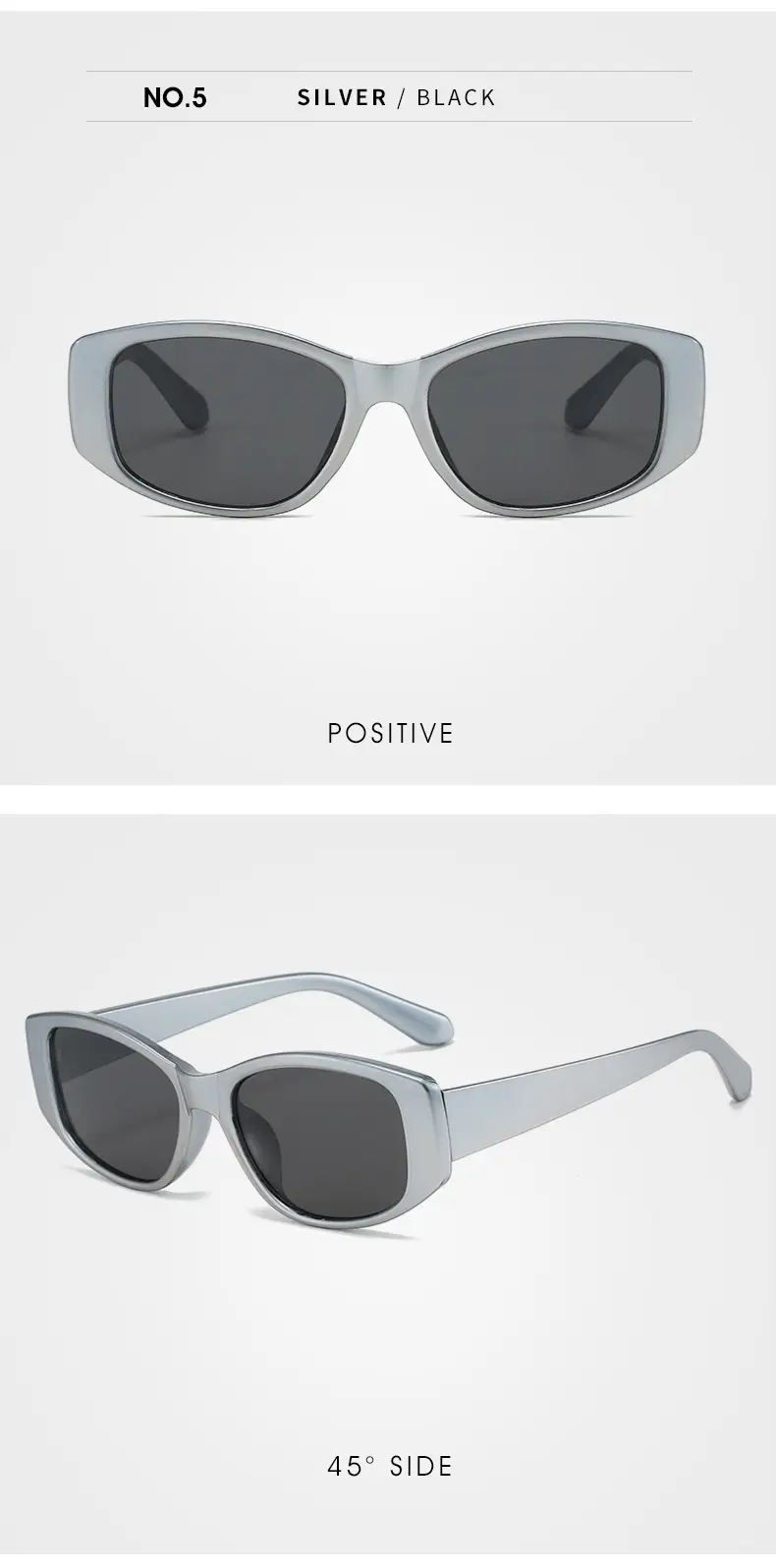 Korean Version Dopamine Blue Square Sunglasses for Women — feature 19