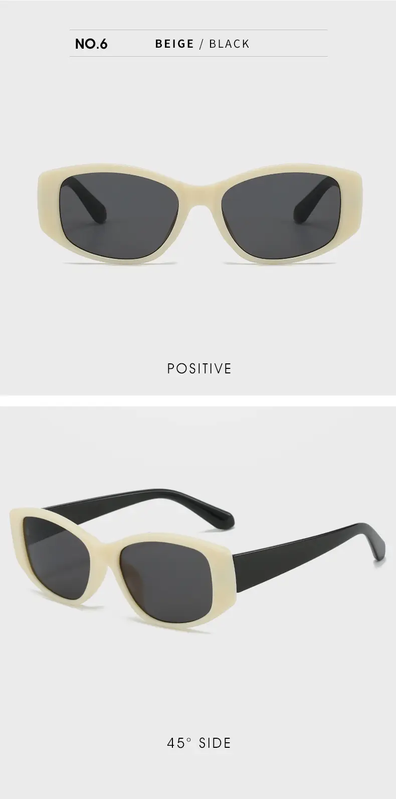Korean Version Dopamine Blue Square Sunglasses for Women — feature 20