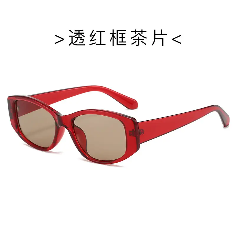Korean Version Dopamine Blue Square Sunglasses for Women - Image 3