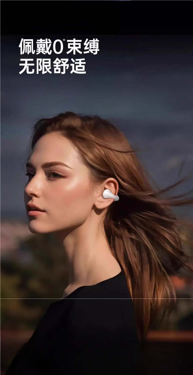 2026 New Model Noise-Cancelling Clip-On Bone Conduction Non-In-Ear Bluetooth Headphones Original Wireless with Ultra-Long Battery Life and Large Battery Capacity — feature 3