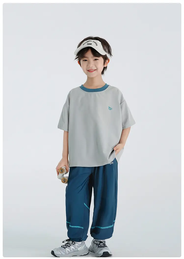 Haima Boys Mesh Short Sleeve T-Shirt Light Green — feature 11