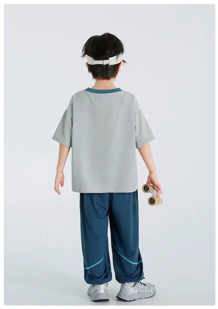Haima Boys Mesh Short Sleeve T-Shirt Light Green — feature 12