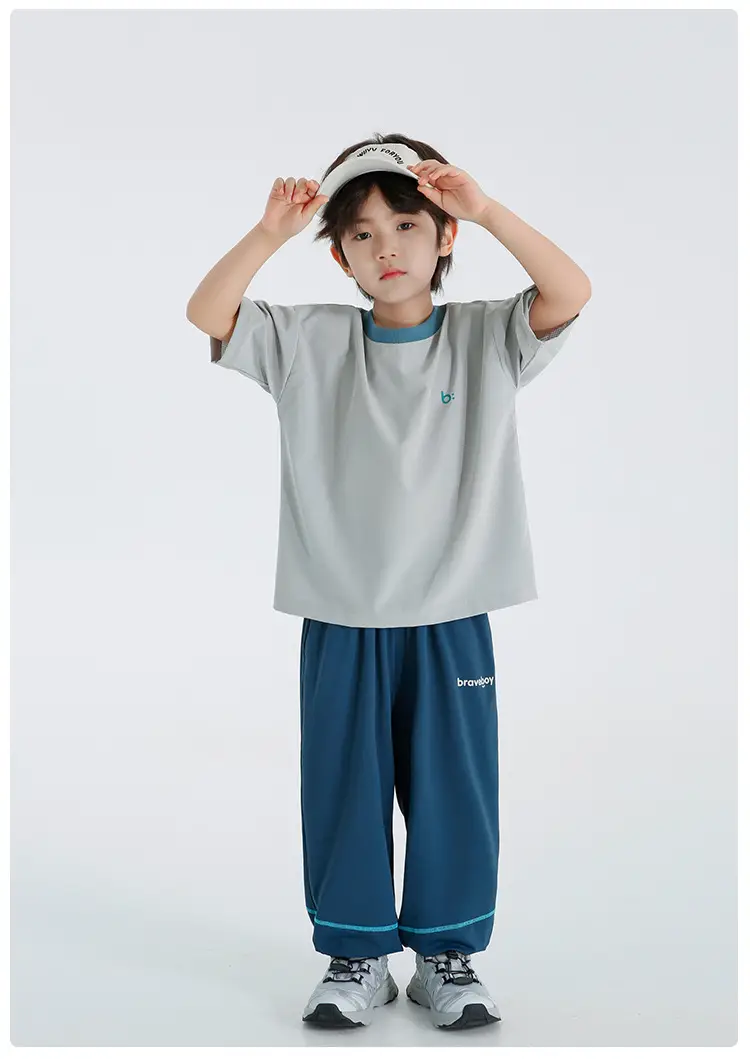 Haima Boys Mesh Short Sleeve T-Shirt Light Green — feature 14