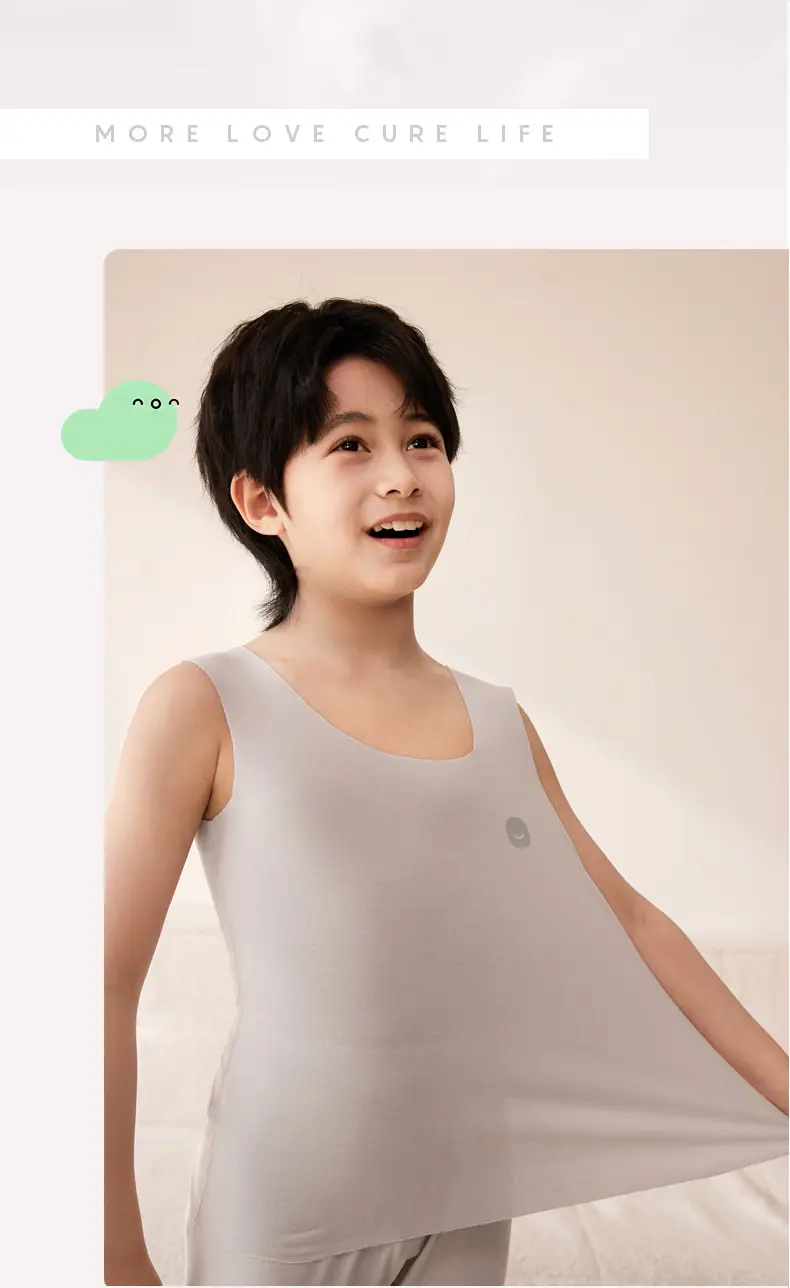 Children's Sleeveless Vest Summer Top Medium Large — feature 13