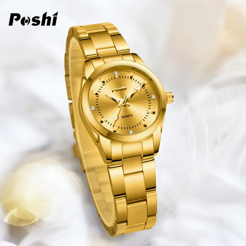 Women's Stainless Steel Pink Dial Watch with Luminous Dial - Image 7