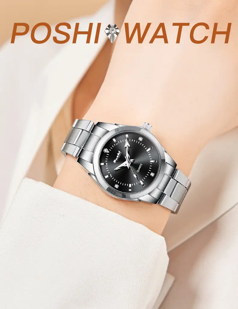 Women's Stainless Steel Pink Dial Watch with Luminous Dial — feature 1