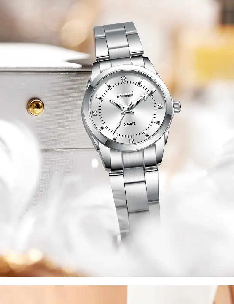 Women's Stainless Steel Pink Dial Watch with Luminous Dial — feature 15
