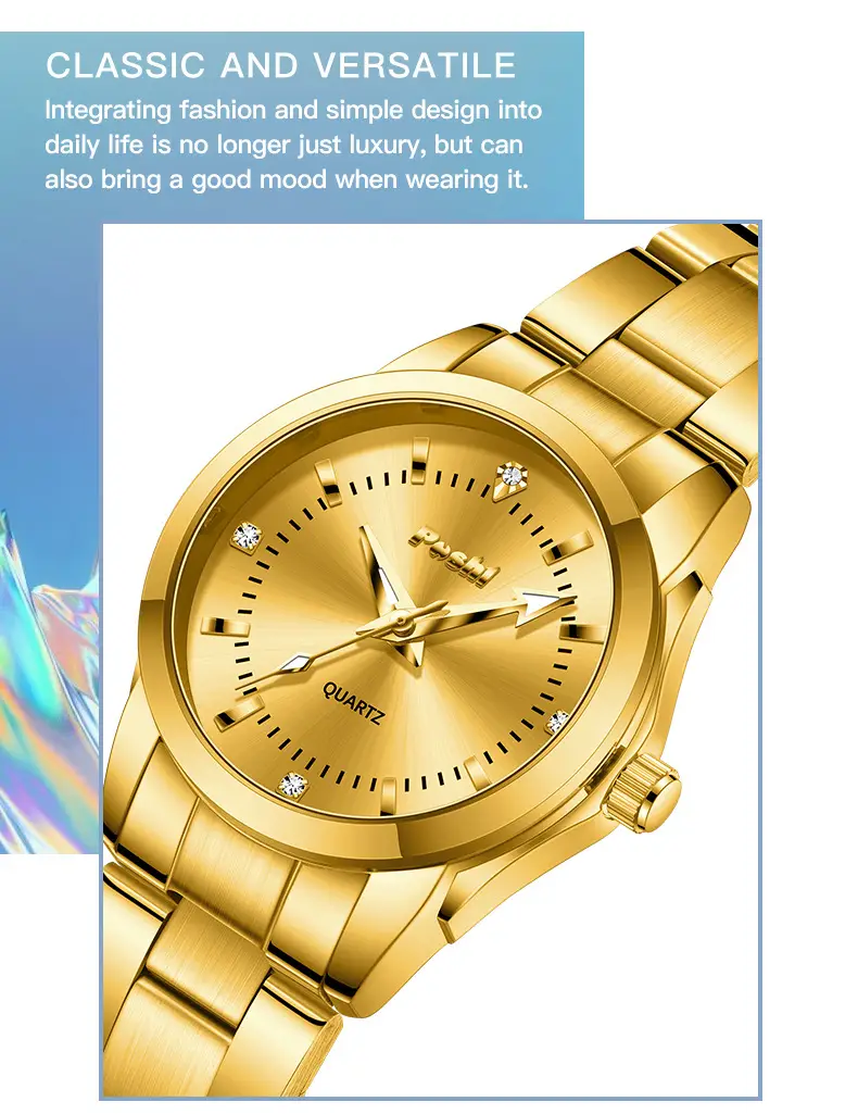 Women's Stainless Steel Pink Dial Watch with Luminous Dial — feature 4