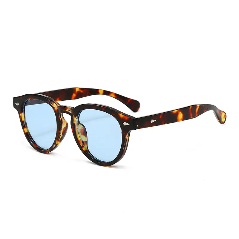 European Round Sunglasses with Pink Lens - Image 14