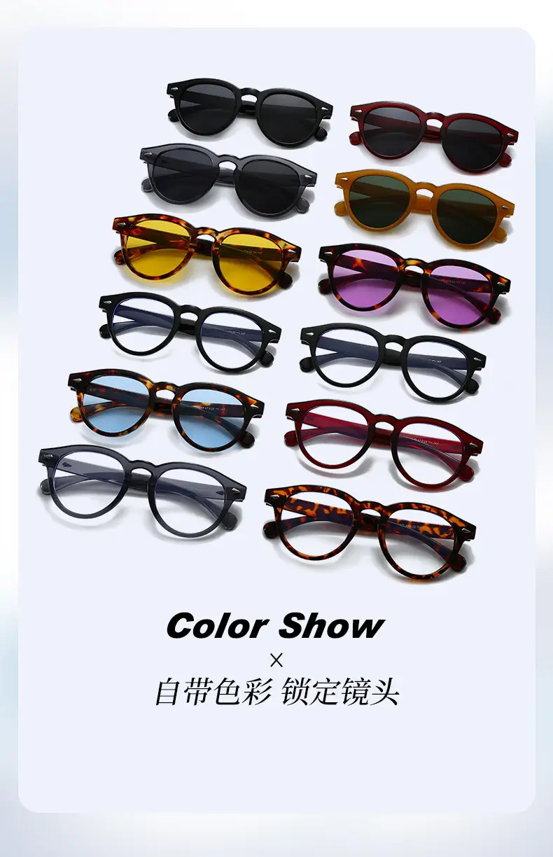 European Round Sunglasses with Pink Lens β feature 4