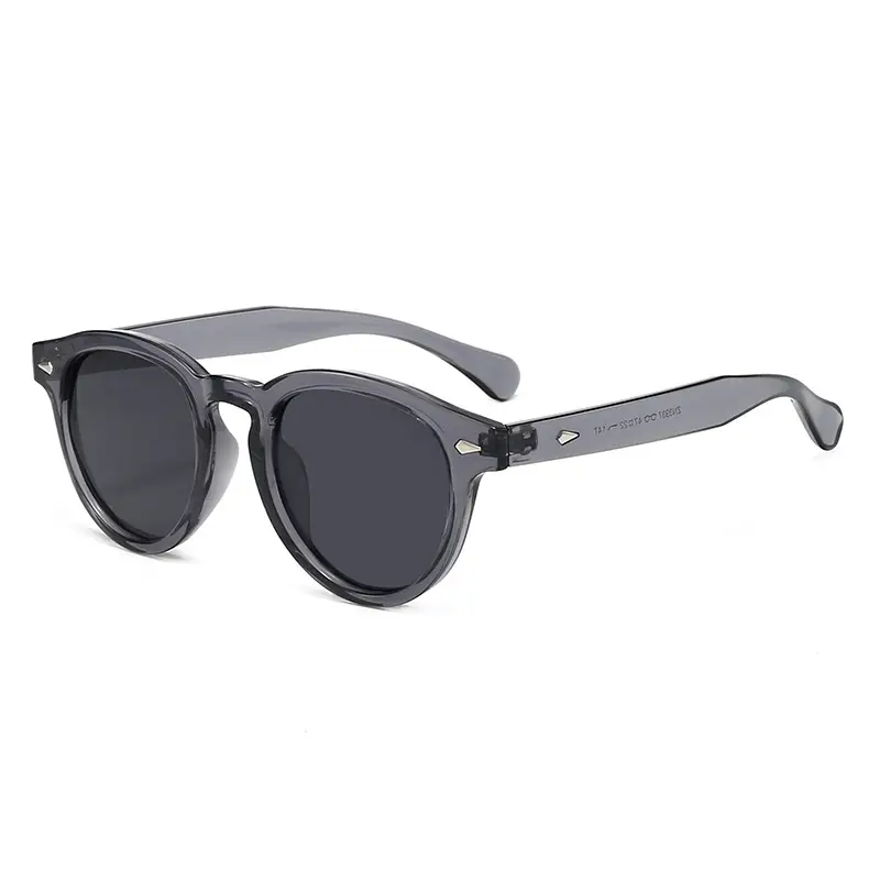 European Round Sunglasses with Pink Lens - Image 5