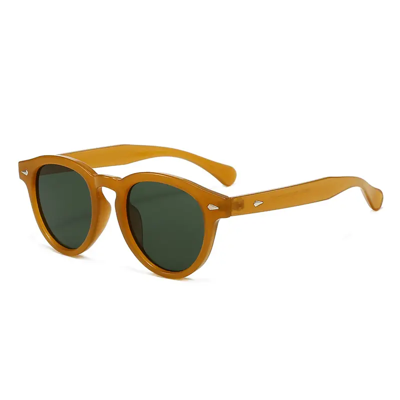 European Round Sunglasses with Pink Lens - Image 7