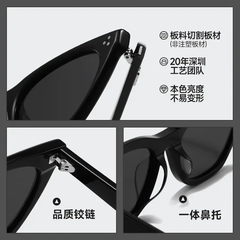 Wang Jia Er Sunglasses Bc9085 Square Round Cat Eye Polarized - Image 11