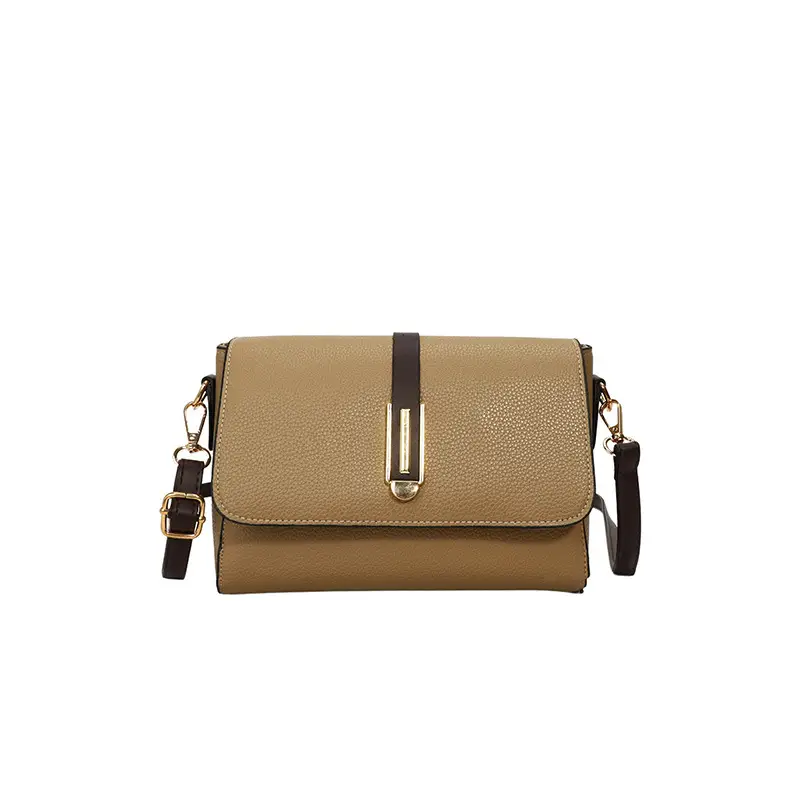 Small Square Tan Shoulder Crossbody Bag for Women - Image 10