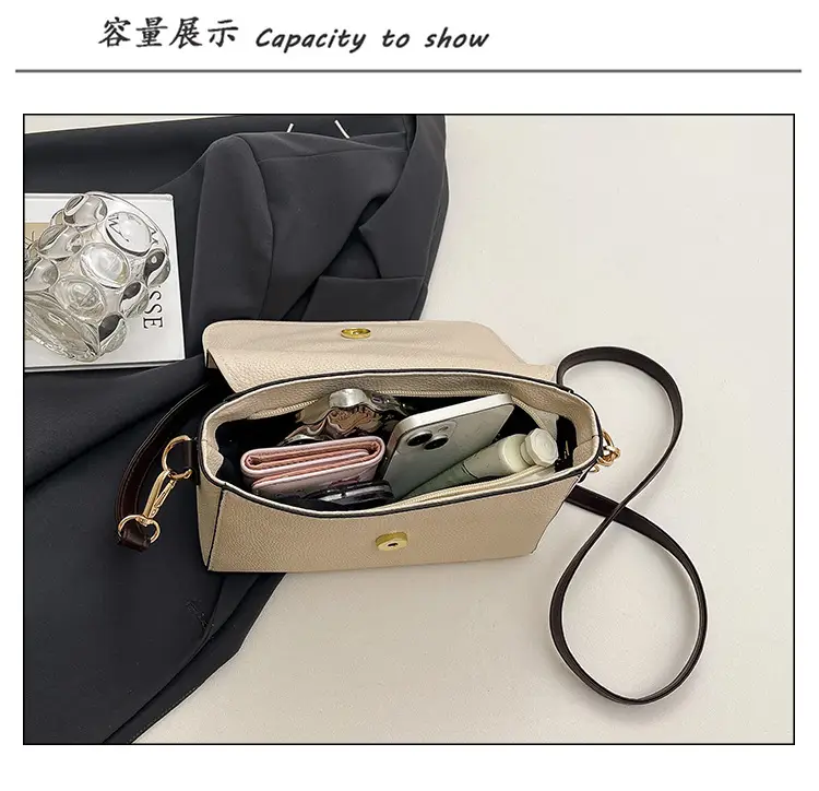 Small Square Tan Shoulder Crossbody Bag for Women — feature 11