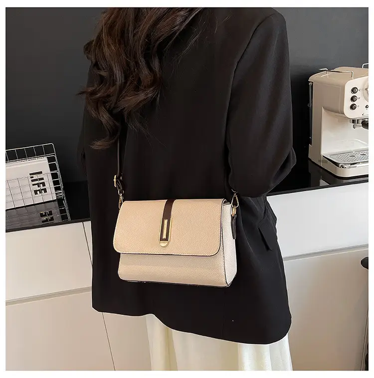 Small Square Tan Shoulder Crossbody Bag for Women — feature 17