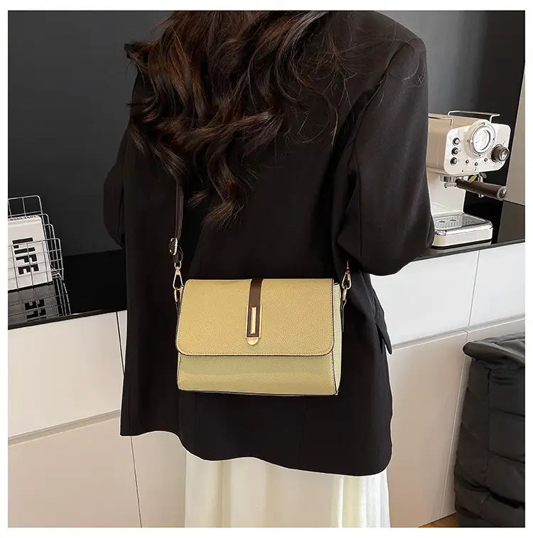 Small Square Tan Shoulder Crossbody Bag for Women — feature 19