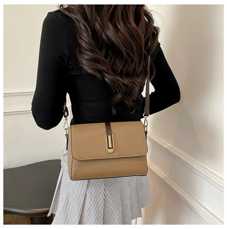 Small Square Tan Shoulder Crossbody Bag for Women — feature 22