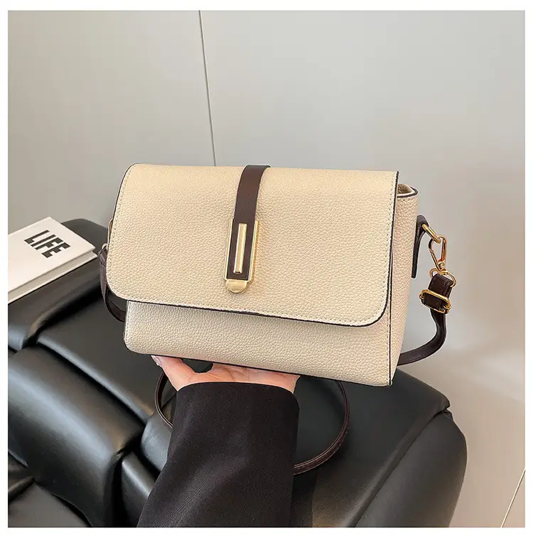 Small Square Tan Shoulder Crossbody Bag for Women — feature 24