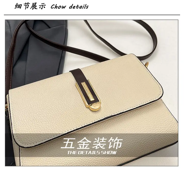 Small Square Tan Shoulder Crossbody Bag for Women — feature 5