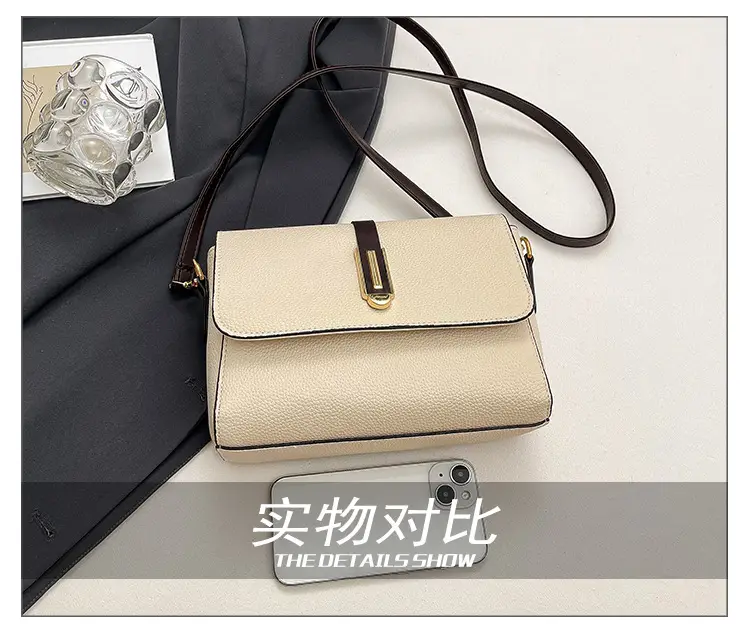 Small Square Tan Shoulder Crossbody Bag for Women — feature 9