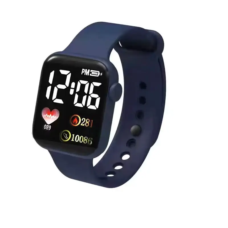 LED Electronic Watch Square Waterproof Digital Fashion Sports Men Women — feature 11