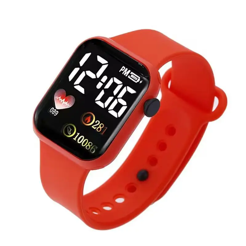 LED Electronic Watch Square Waterproof Digital Fashion Sports Men Women — feature 14