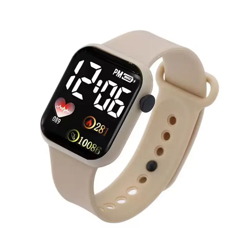 LED Electronic Watch Square Waterproof Digital Fashion Sports Men Women — feature 15