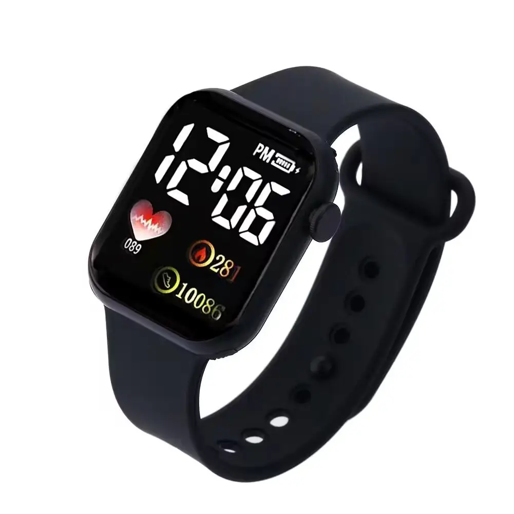 LED Electronic Watch Square Waterproof Digital Fashion Sports Men Women - Image 2