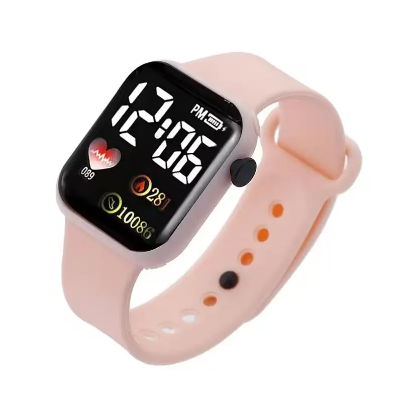 LED Electronic Watch Square Waterproof Digital Fashion Sports Men Women - Image 3
