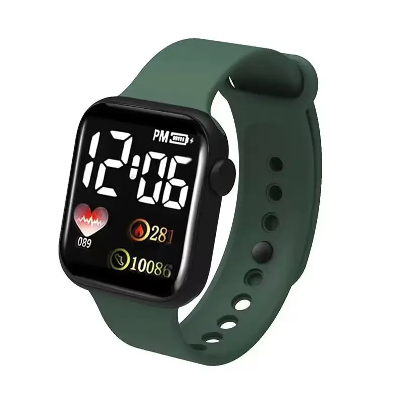 LED Electronic Watch Square Waterproof Digital Fashion Sports Men Women - Image 4