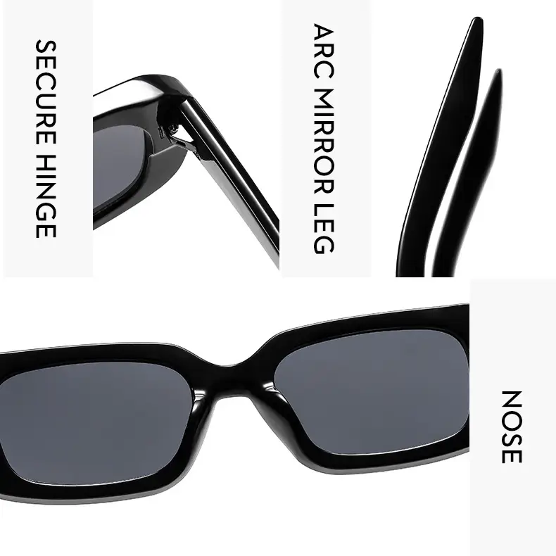 New Fashion Square Sunscreen Sunglasses Black — feature 10