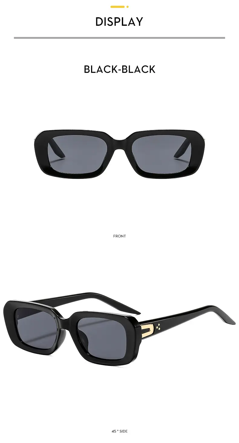 New Fashion Square Sunscreen Sunglasses Black — feature 13