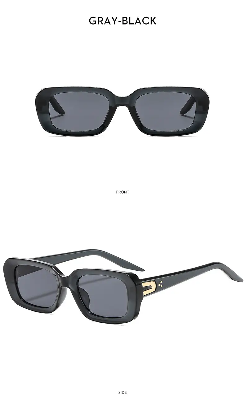 New Fashion Square Sunscreen Sunglasses Black — feature 17